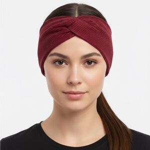 Elegant Burgundy twisted  Headband